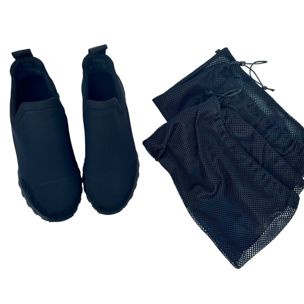 James PERSE New no tag Zuma Black Neoprene & Suede slip-on sneakers mens… - Picture 10 of 14